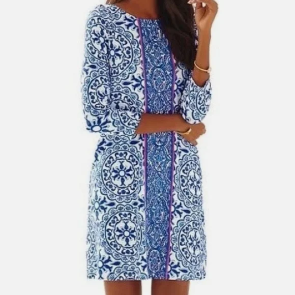 Lilly Pulitzer Ophelia Resort White Pooling Around Swing Dress - Picture 2 of 7